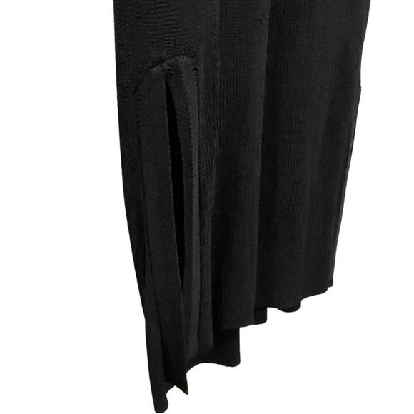 Gorgeous Aritzia Wilfred Long-line Woven Black Open Front Sweater, M - Picture 6 of 16